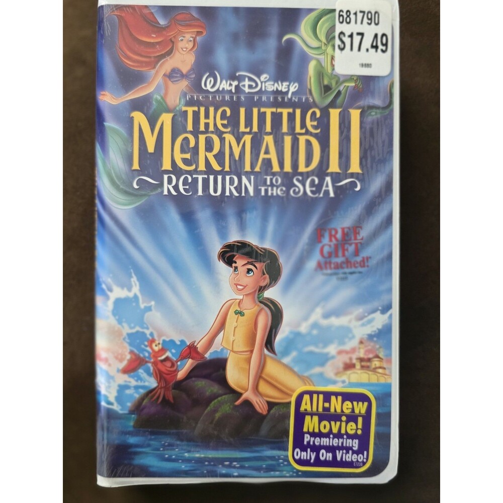 Walt Disney The Little Mermaid II Return to the Sea VHS All-New Movie NTSC